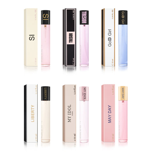 Zestaw zapachów damskich NEW YORK 6 szt. trwałe perfumy 33ml