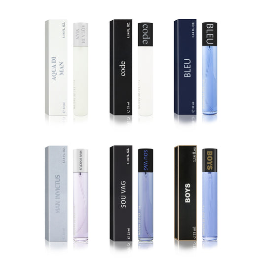 Zestaw zapachów męskich MEDIOLAN 6 szt. trwałe perfumy 33ml